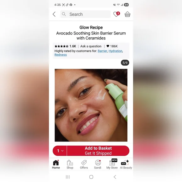 Glow Recipe Avocado Ceramide Recovery Serum, 30ml, NIB - Picture 5 of 7